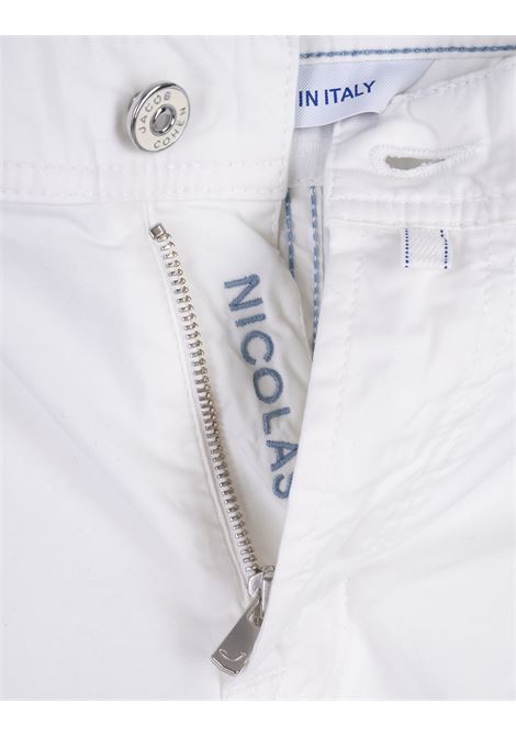 White Nicolas Slim Fit Bermuda Shorts JACOB COHEN | JUM-OE001-054-S2544A00